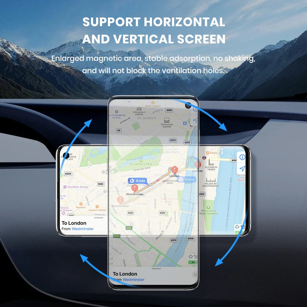 Magnetic Car Phone Holder - Strong and Secure Mount